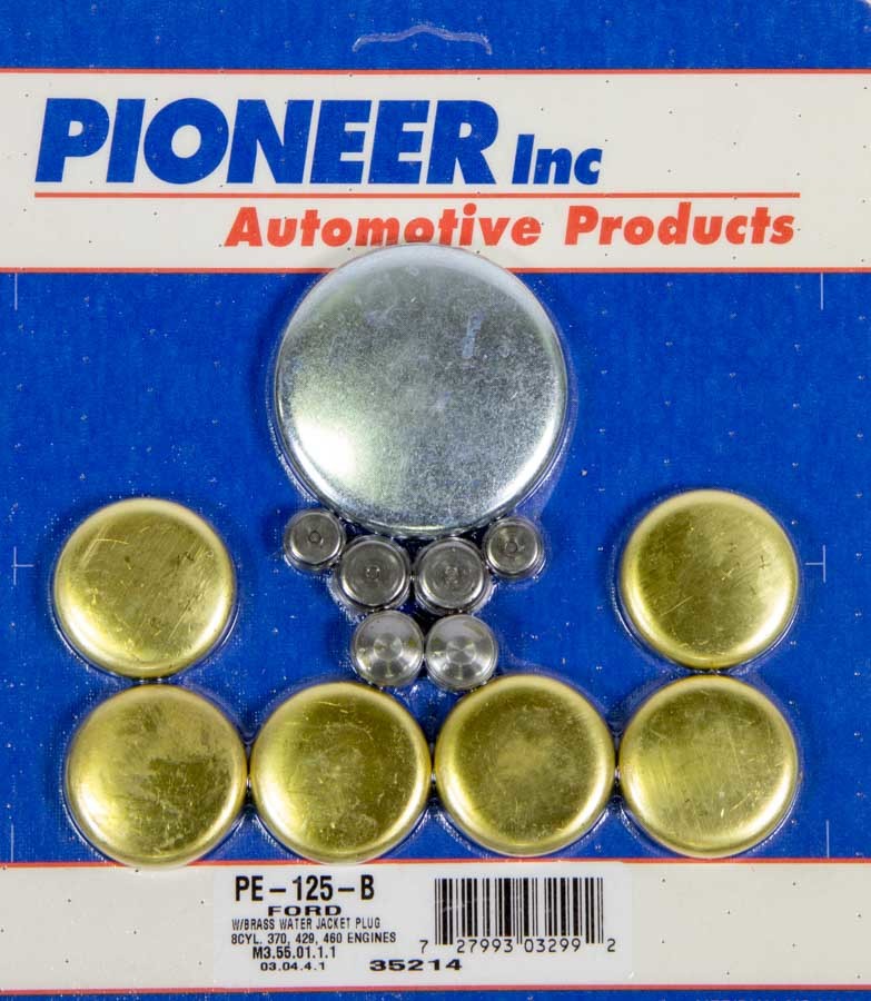 Pioneer Freeze Plug - Complete Engine - Brass - Natural - Big Block Ford - Kit PE-125-B