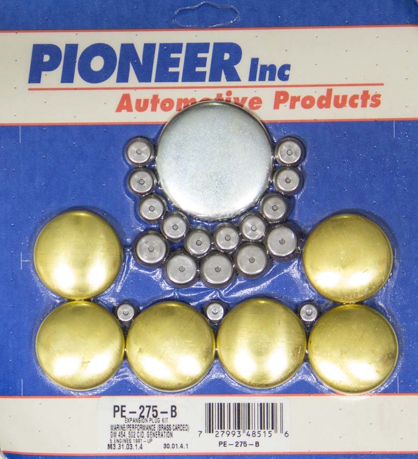 Pioneer Freeze Plug - Complete Engine - Steel - Zinc Oxide - Marine - Big Block Chevy - Kit PE-275-B