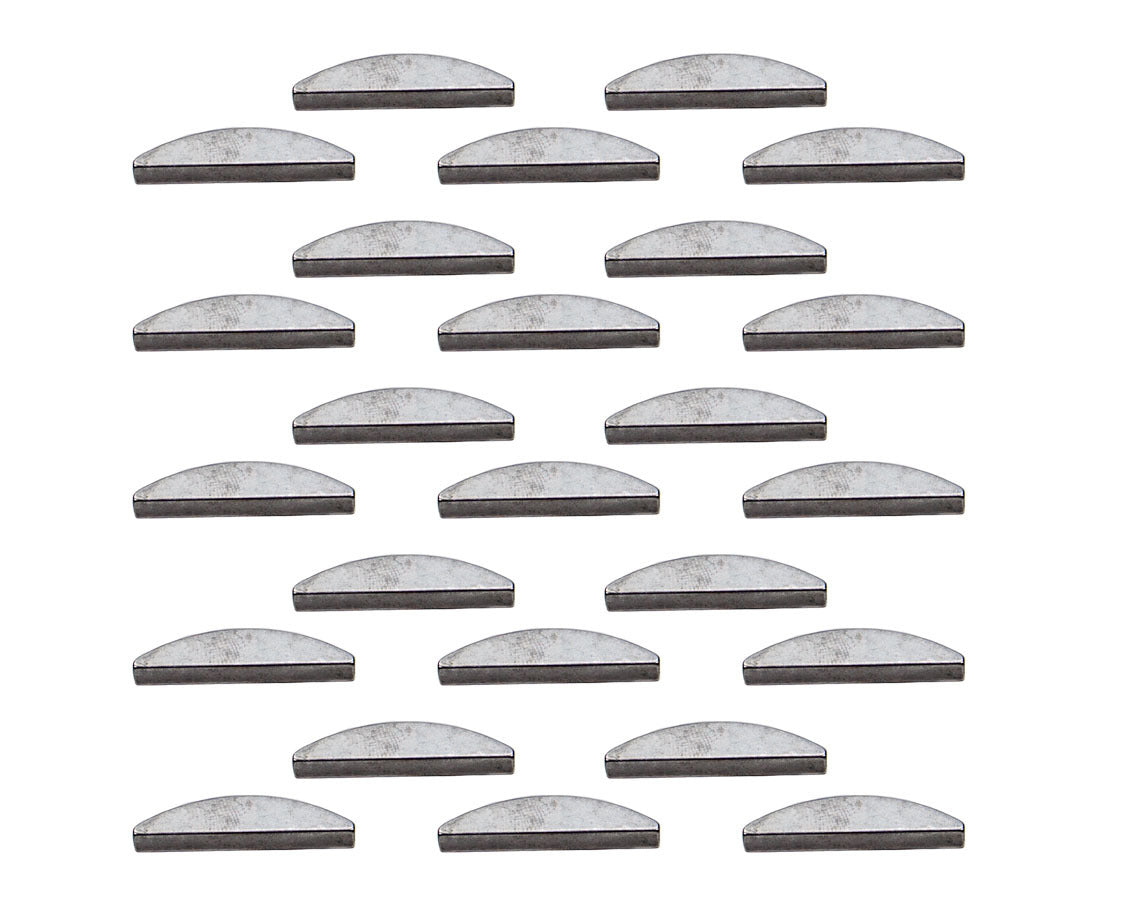 Pioneer Crankshaft Key - Woodruff - 3/16 x 1-7/16 in - Steel - Natural - GM V6 - Set of 25 PK-131-25