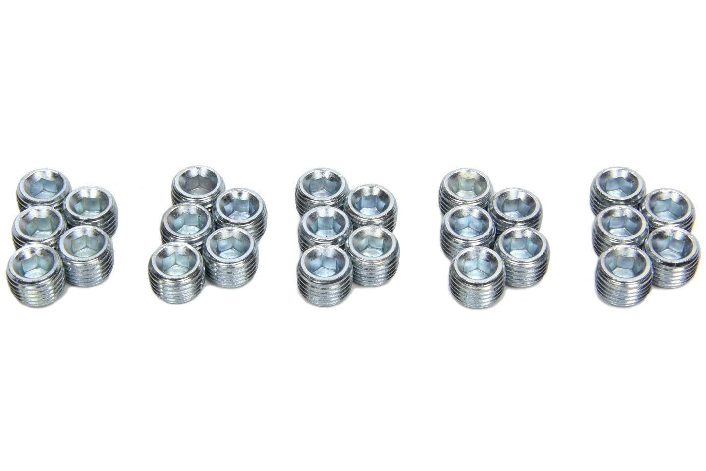 Pioneer Fitting - Plug - 1/4 in NPT - Allen Head - Oil Relief Hole - Steel - Natural - Set of 25 PP-454-25