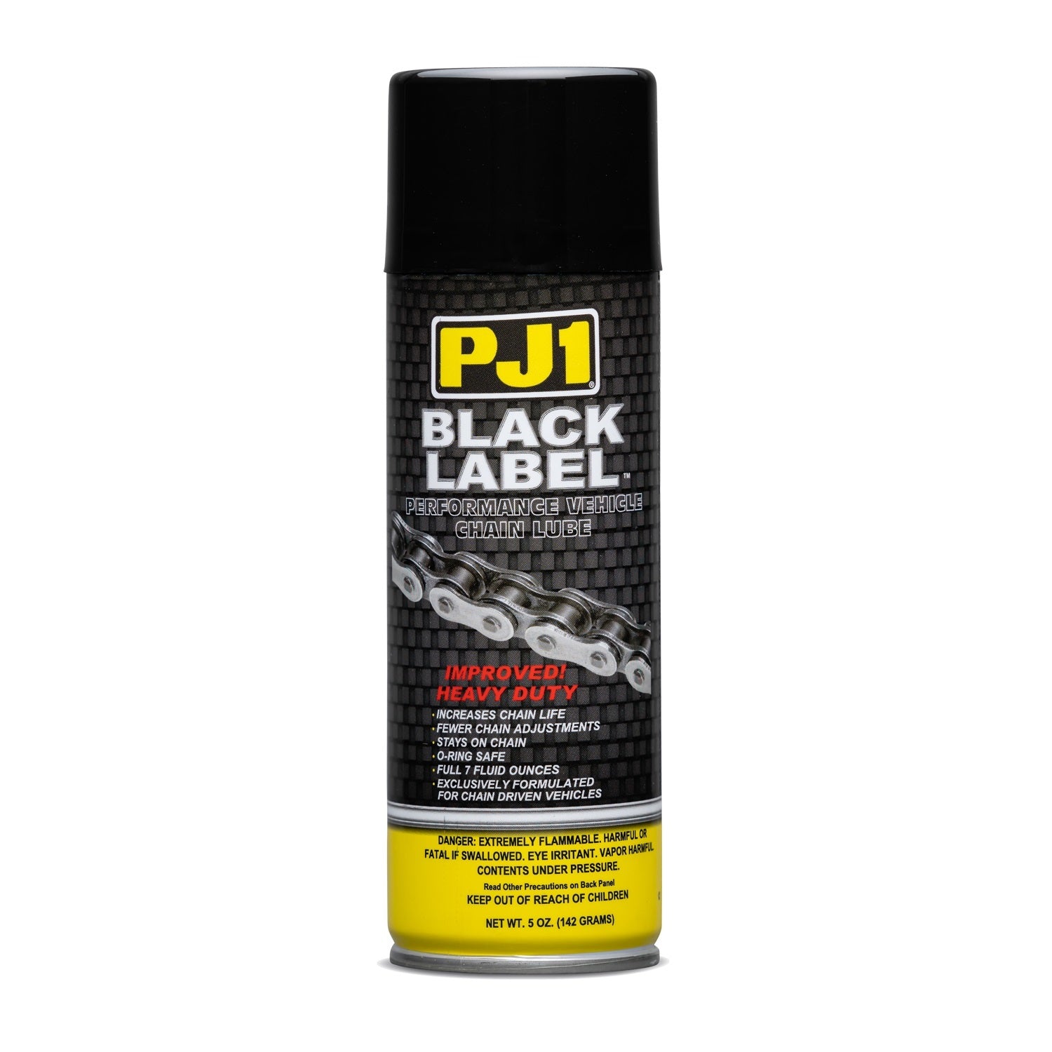 PJ1 Chain Lube - Heavy Duty Black Label - Synthetic - 5 oz Aerosol 1-06A
