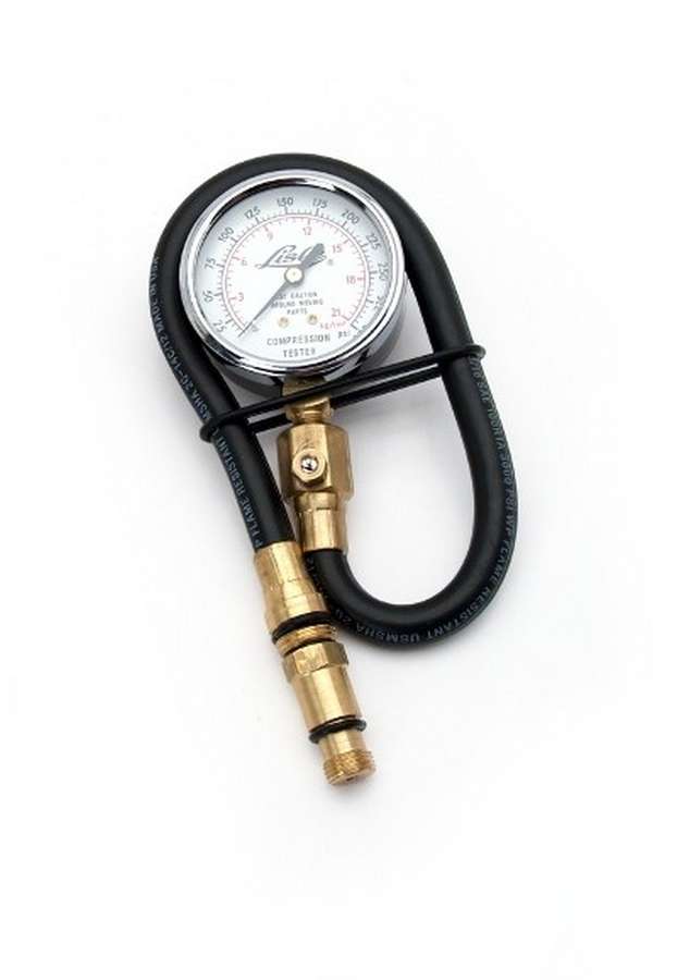 POWERHOUSE POW301050 0-300 PSI Compression Tester Gauge with 14 and 18 mm Adapters
