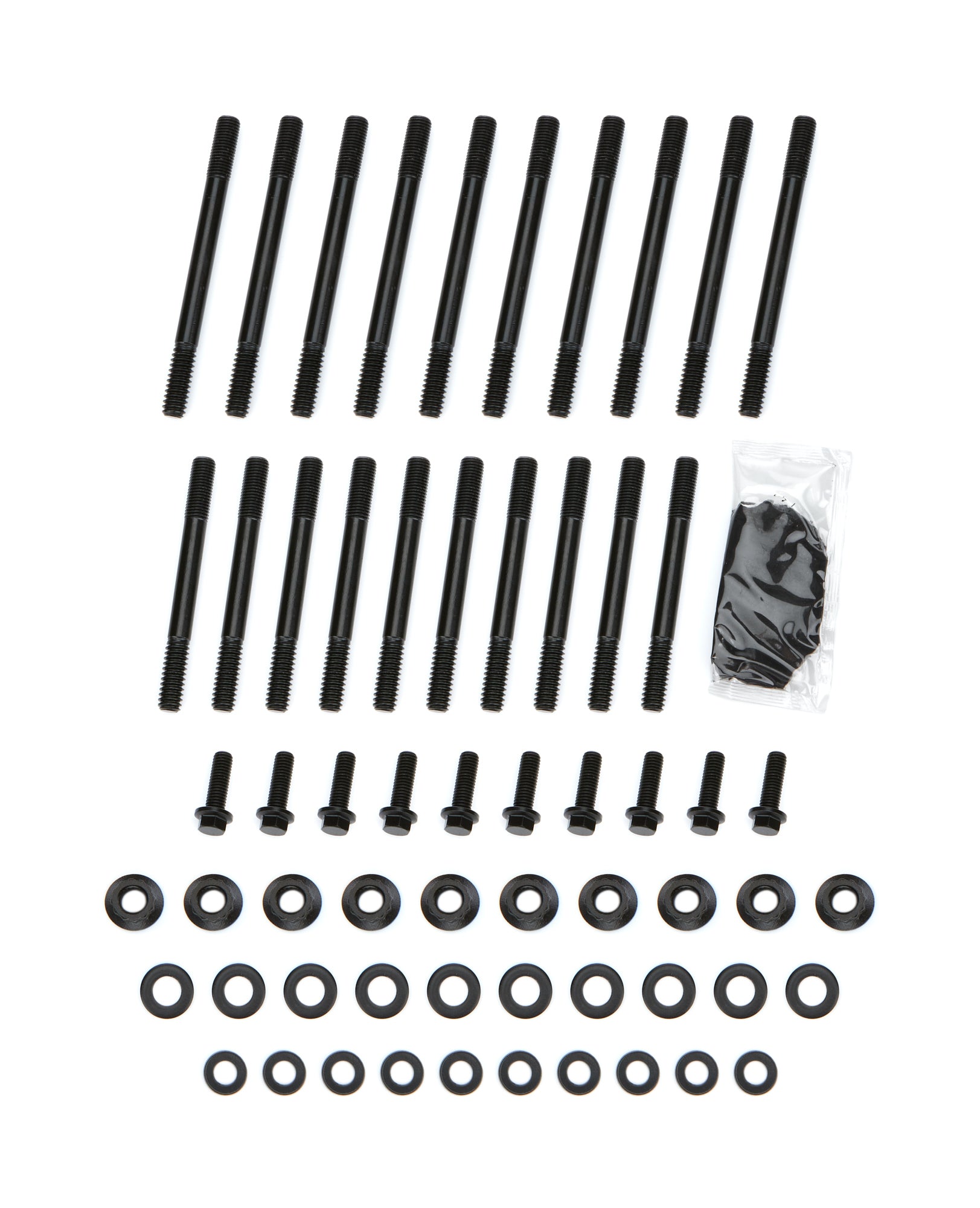 PRW Industries 1034613 Main Stud Kit for Chevy LT1 6.2L 4-Bolt Mains, 12-Point Chromoly Black Oxide