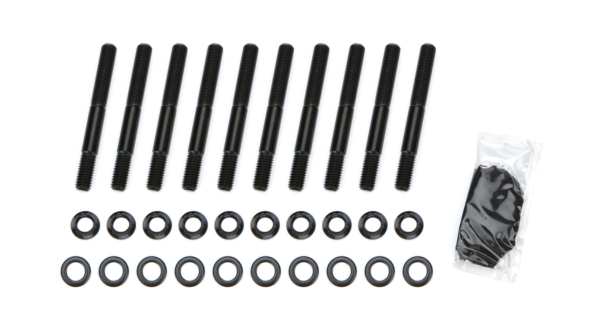 PRW Industries 1045422 BBC Main Stud Kit for 1966-1990 2-Bolt Mains, 12-Point Nuts