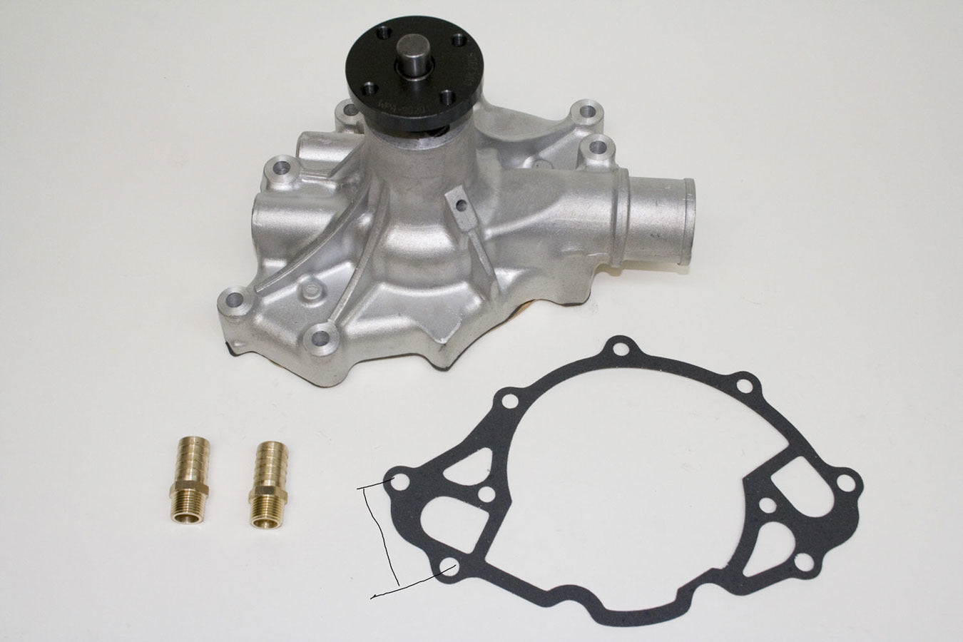 PRW Industries 1430201 High-Performance Aluminum Water Pump for 1986-1993 Ford Small Block 5.0L, Reverse Rotation