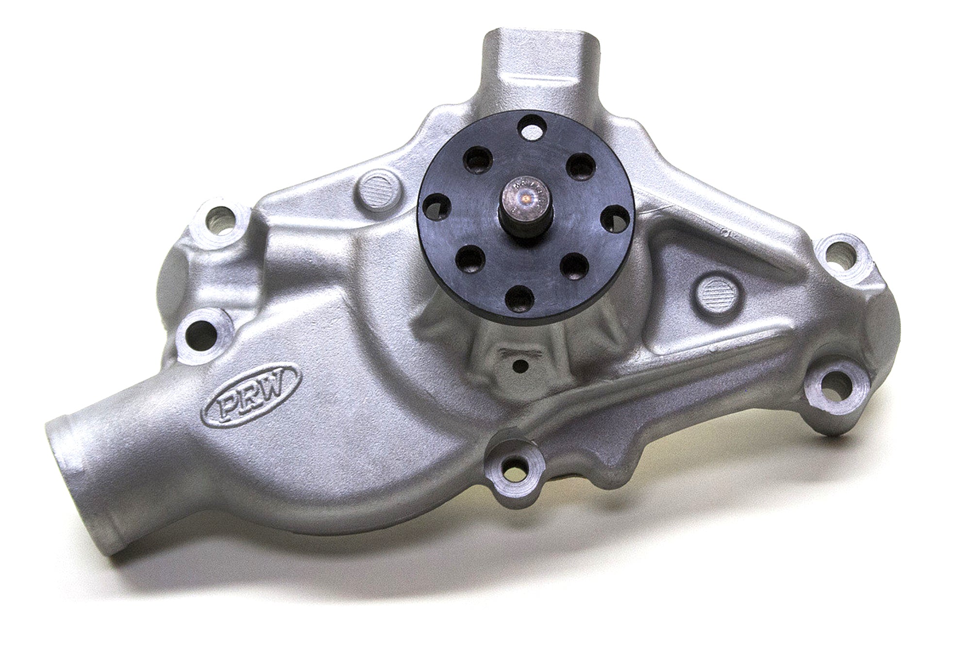 PRW Industries 1435006 High-Performance Aluminum Water Pump for Small Block Chevy, Short, Reverse Rotation