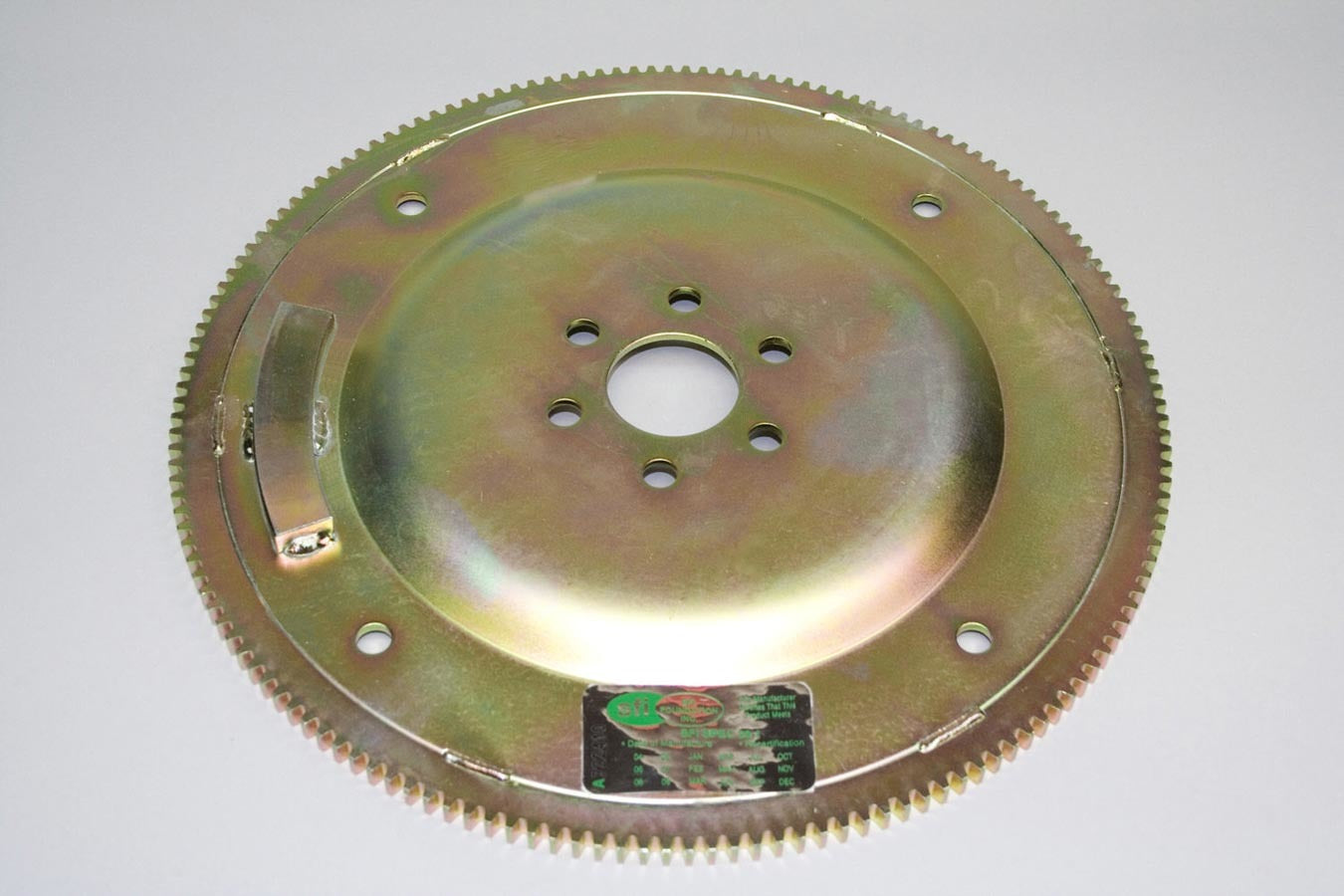 PRW Gold Series Chromoly Flexplate SFI 29.1, 157-Tooth, 28 oz External Balance, Small Block Ford, Part 1830204