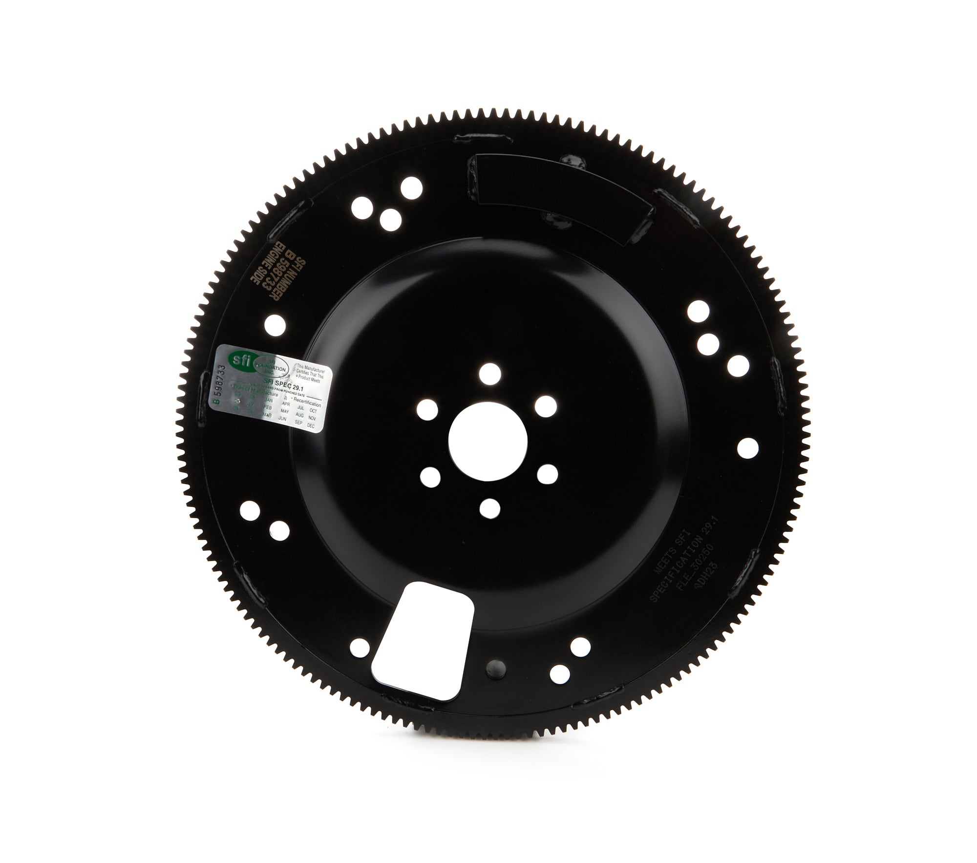 PRW Pro Series Black Label Flexplate 2030272, 164-Tooth SFI 29.1 Steel, 50 oz External Balance for Small Block Ford