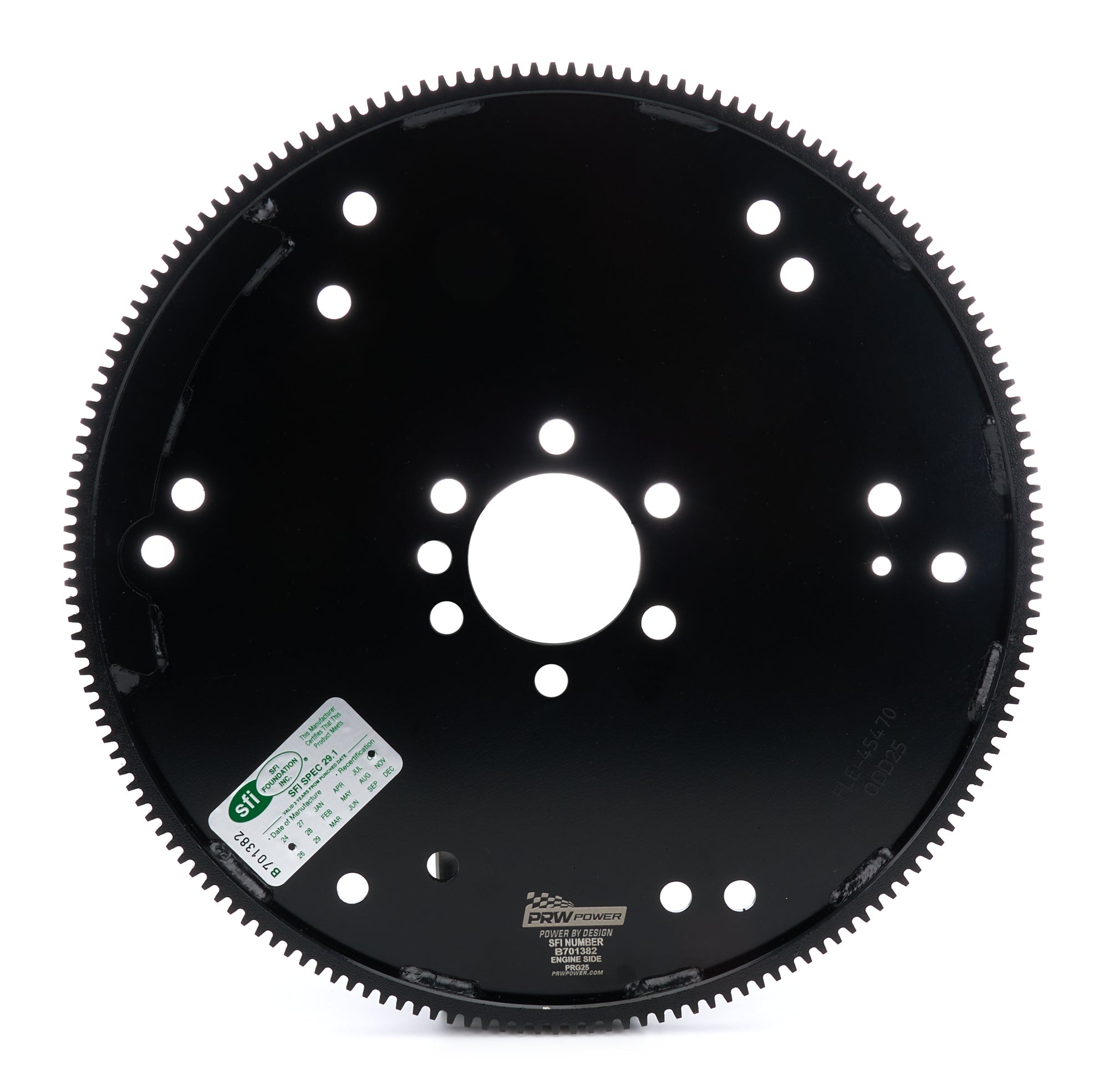 PRW Pro Series Black Label Flexplate SFI 29.1, 168-Tooth, External Balance, Big Block Chevy - Part 2045470