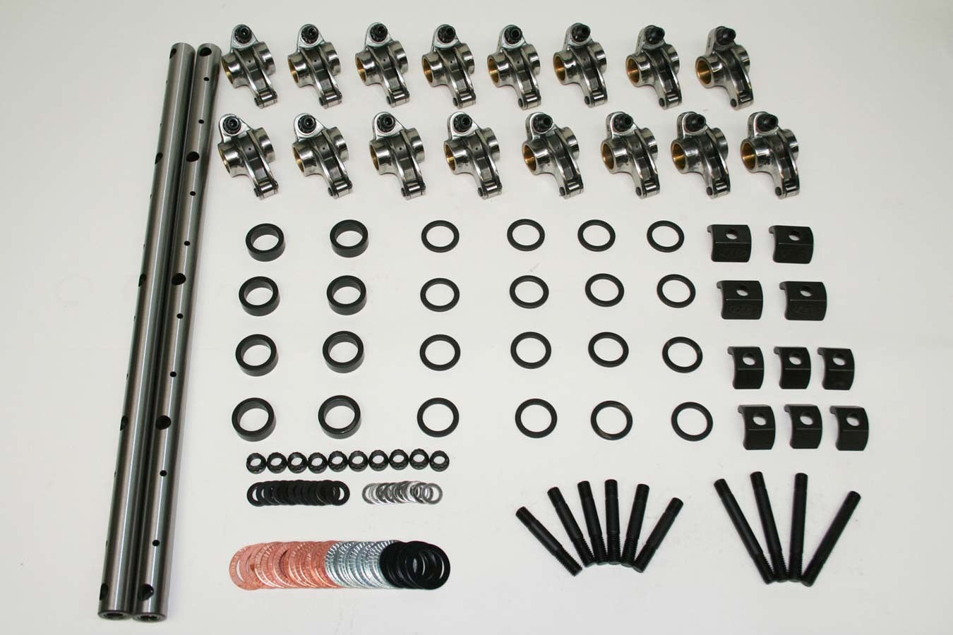 PRW Industries 3231811 Shaft-Mount Rocker Arm System, 1.50 Ratio, Roller Tip, Small Block Mopar