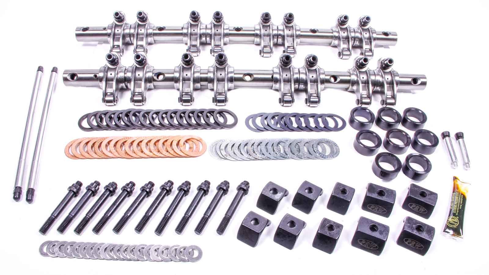 PRW Industries 3231812 Shaft-Mount Roller Tip Rocker Arm System, 1.60 Ratio, Small Block Mopar