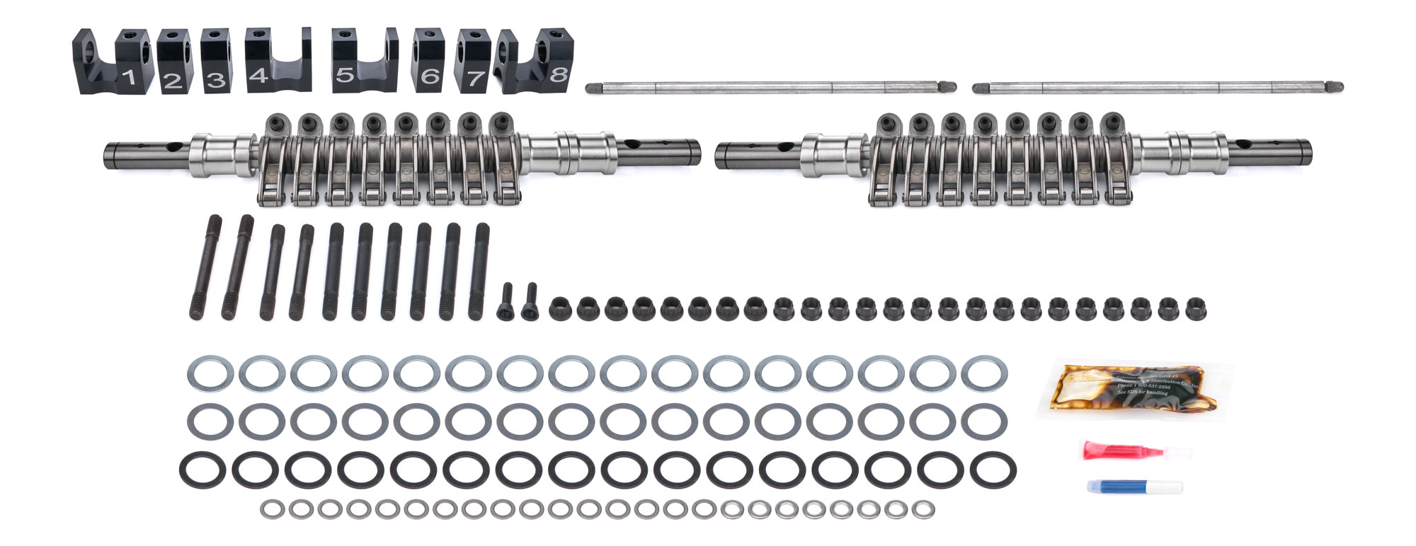 PRW Industries 3240622 Shaft-Mount Roller-Tip Rocker Arm System, 1.75 Ratio, Ford FE-Series