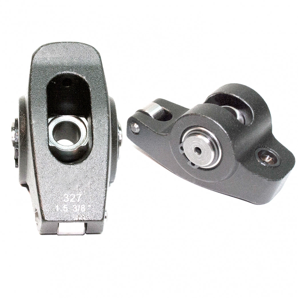 PRW Pro Series Billet Roller Rocker Arms 6532701, 1.50 Ratio, 3/8-Inch Stud Mount for Small Block Chevy