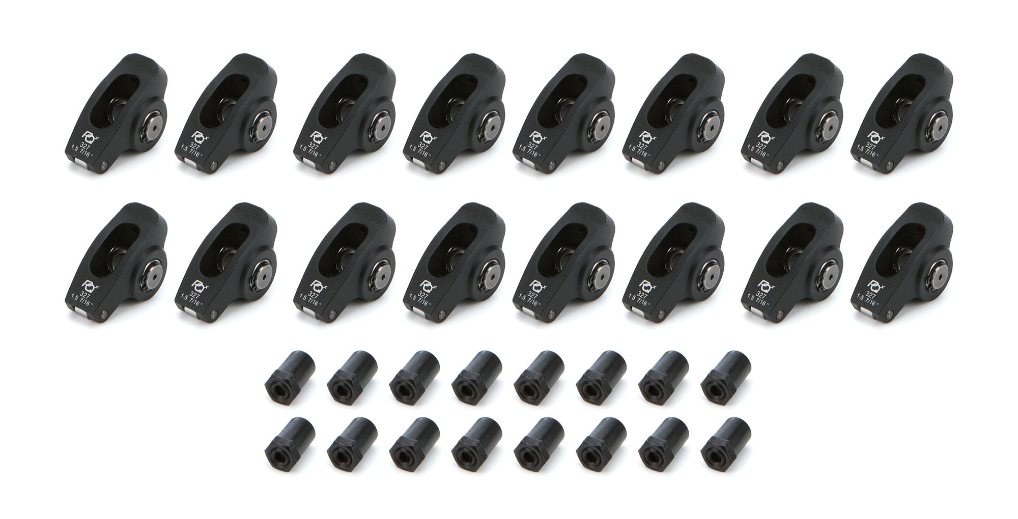 PRW Pro Series Billet Roller Rocker Arms 6532709, 1.50 Ratio, 7/16-Inch Stud Mount, Small Block Chevy