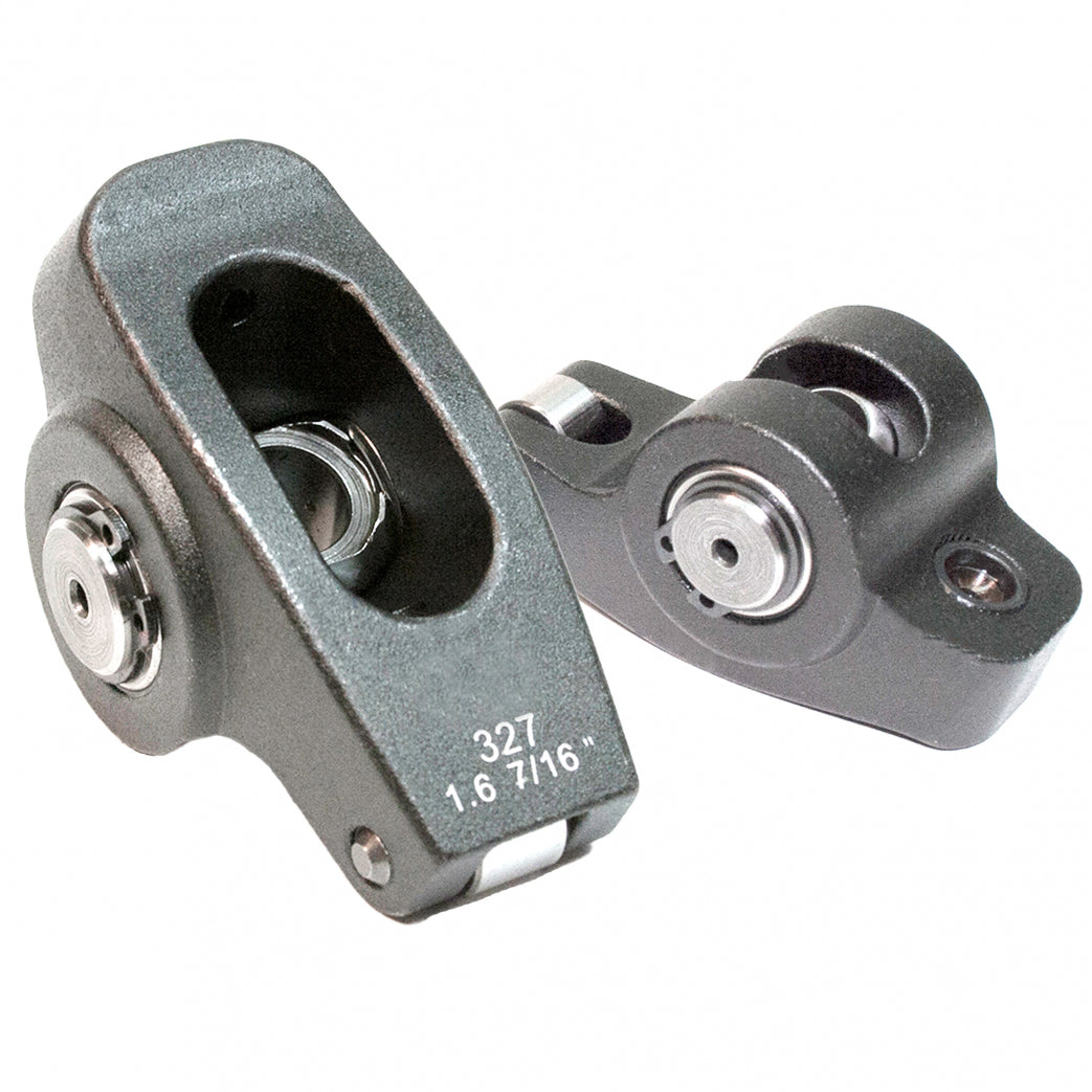 PRW Pro Series Billet Roller Rocker Arms 6532712, 1.60 Ratio, 7/16-Inch Stud Mount, Small Block Chevy