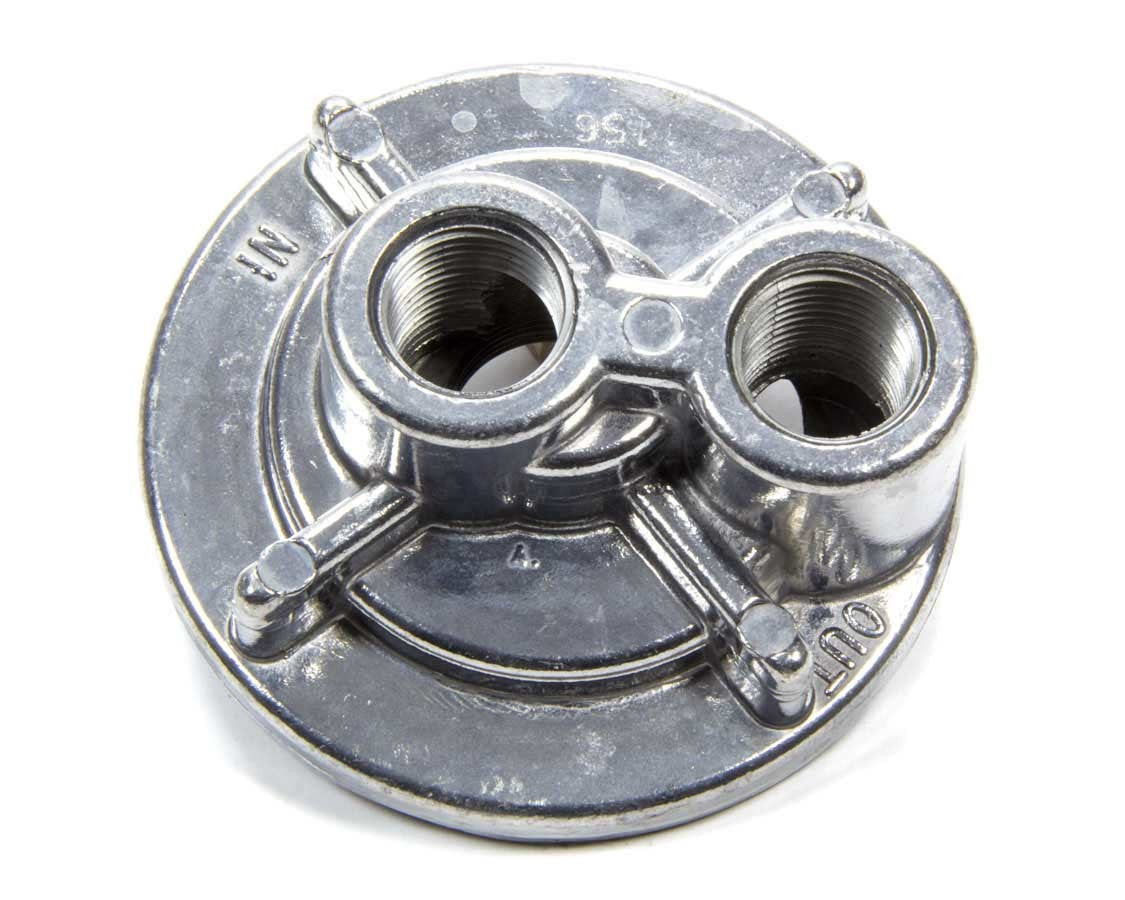 PERMA-COOL 1156 Spin-On Oil Filter Adapter, Bypass, 1-16 Inch Thread, Dual 1/2 Inch NPT Ports