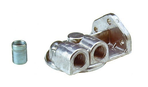 PERMA-COOL 1711 Remote Single Oil Filter Mount, 3/4-16 Thread, 1/2-Inch NPT Ports