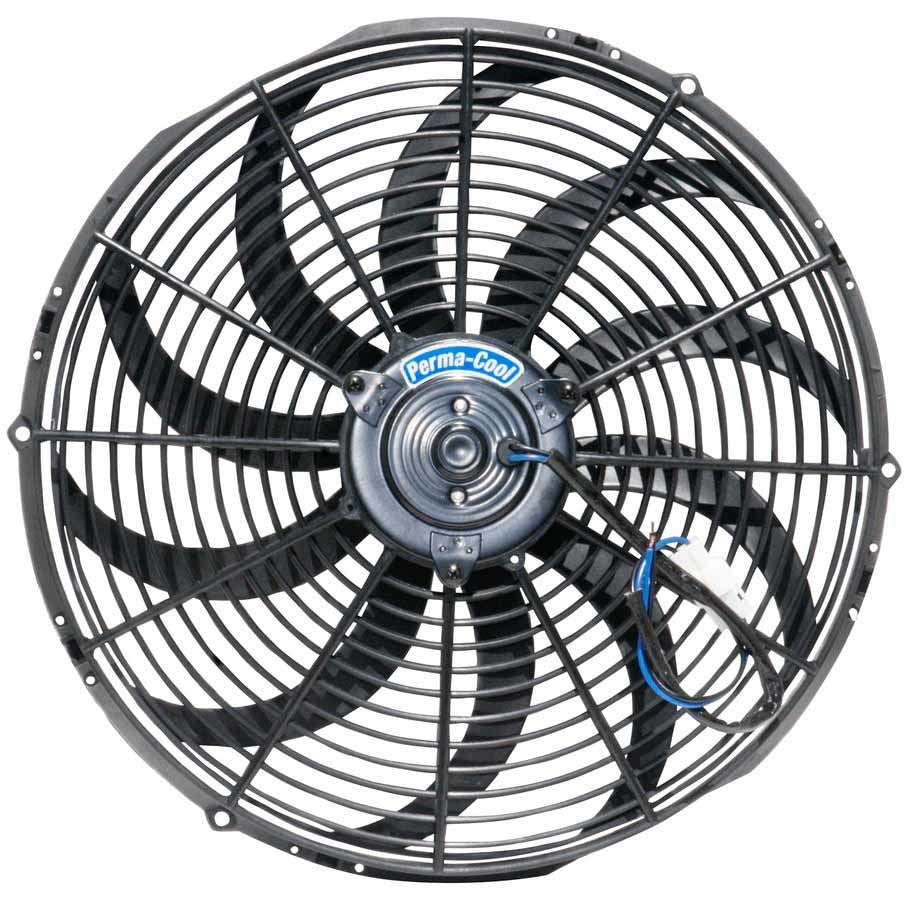 PERMA-COOL 18126 16-Inch Electric Cooling Fan, Puller, 1,650 CFM, 12V