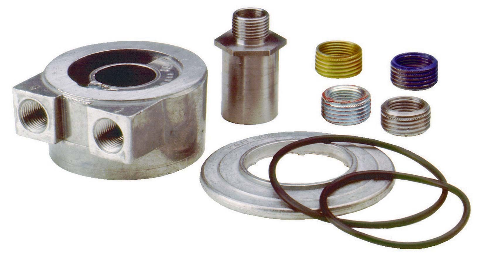 Perma-Cool 189 Universal Sandwich Oil Cooler Adapter with 3/8 in NPT Female Ports