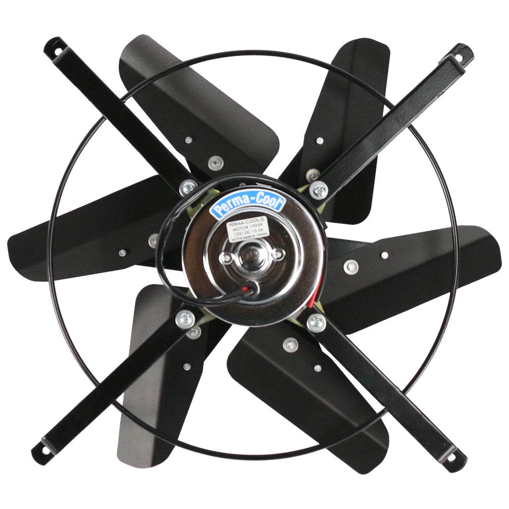 PERMA-COOL 19115 High-Performance 16-Inch Electric Cooling Fan, 12V, 2,950 CFM