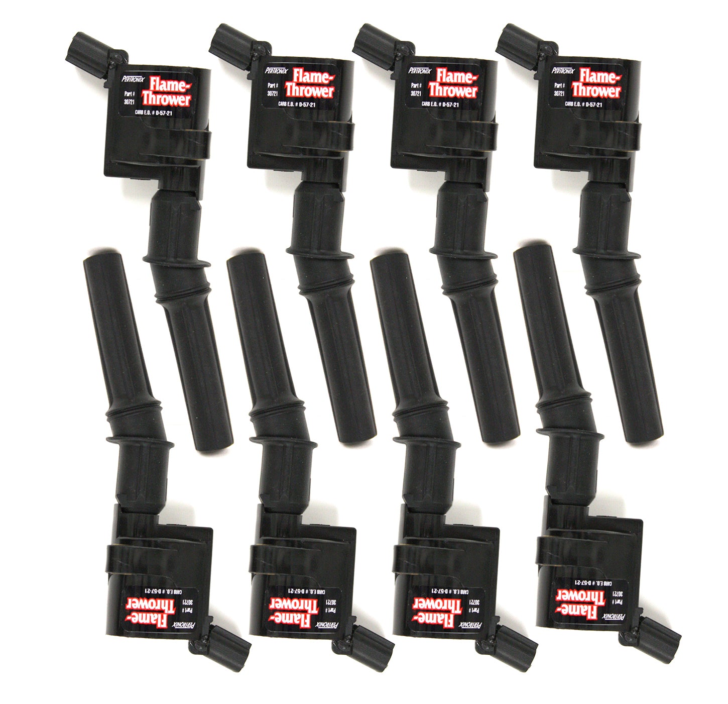 Pertronix Ignition Flame-Thrower Coil-On-Plug Ignition Coils, Part 30728, Ford Modular 2V, Set of 8