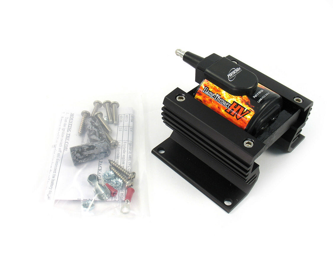 Pertronix Ignitor II Flame-Thrower HV E-Core Ignition Coil 60104, 0.45 Ohm, Male HEI