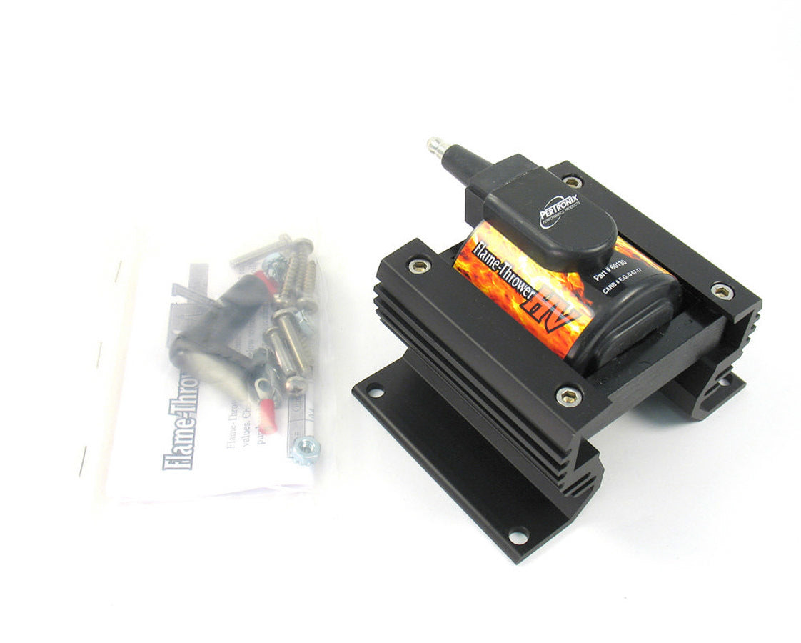 PerTronix Ignition Flame Thrower HV E-Core Ignition Coil 60130, 3 Ohm, Male HEI