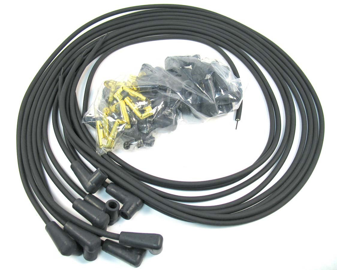 PerTronix Ignition 708190 7 mm Universal Spark Plug Wire Set, Stock-Look, Black, 8-Cylinder