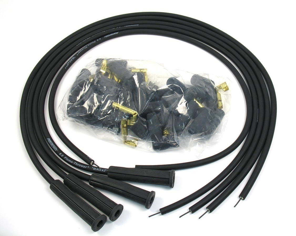 PerTronix Ignition 804280 Magx2 8 mm Spark Plug Wire Set for 4-Cylinder Engines