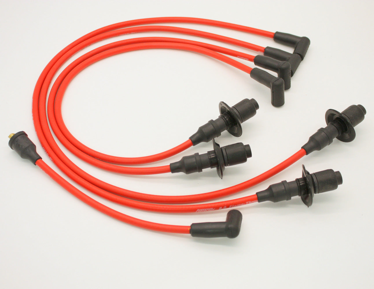 Pertronix Ignition 804404 Flame-Thrower 8 mm Spark Plug Wire Set for Volkswagen 4-Cylinder, Red