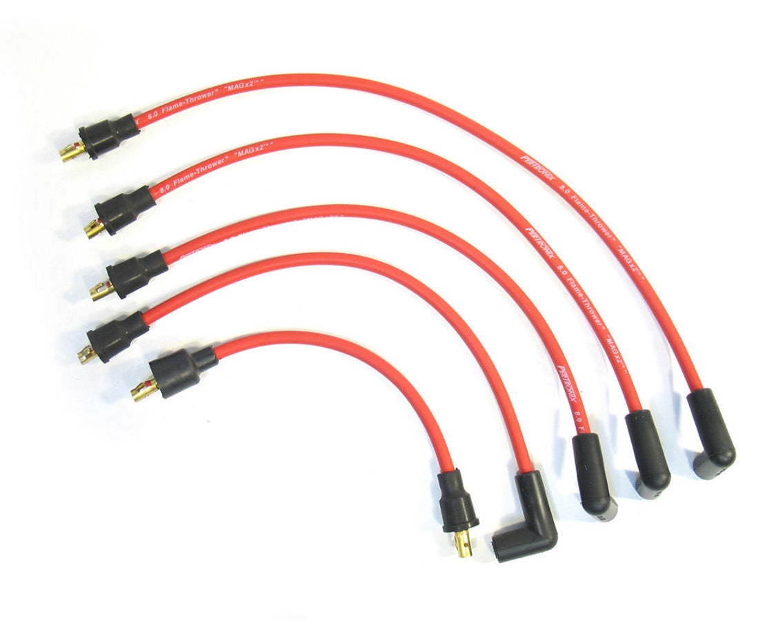 PerTronix Ignition 804412 Flame-Thrower 8 mm Spark Plug Wire Set for Austin/MG 4-Cylinder, Red
