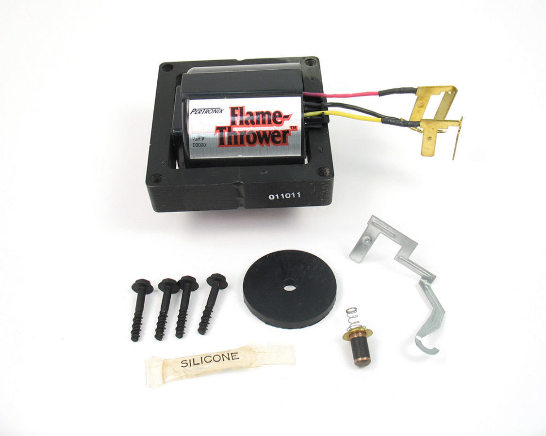 PerTronix Flame-Thrower HEI E-Core Ignition Coil D3000, 50,000 Volt, Black