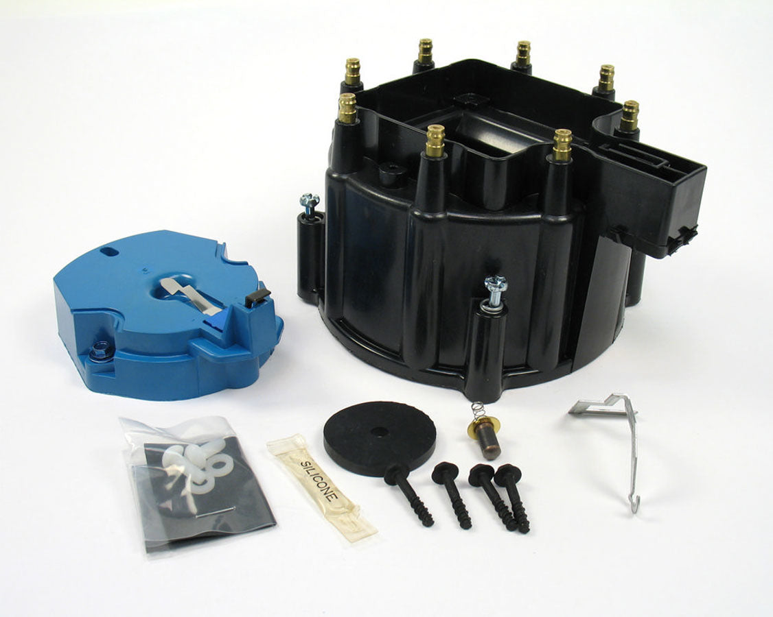 PerTronix Ignition D4000 GM HEI V8 Cap and Rotor Kit, Black