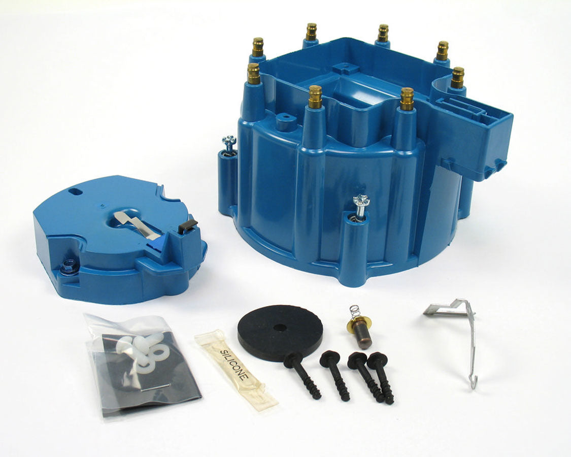PerTronix Ignition D4002 GM HEI Style V8 Cap and Rotor Kit, Blue