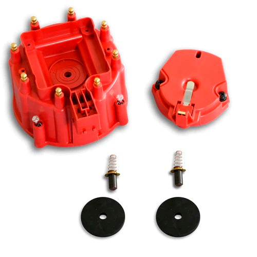 PerTronix Ignition D4011 HEI Distributor Cap and Rotor Kit for GM HEI V8, Red