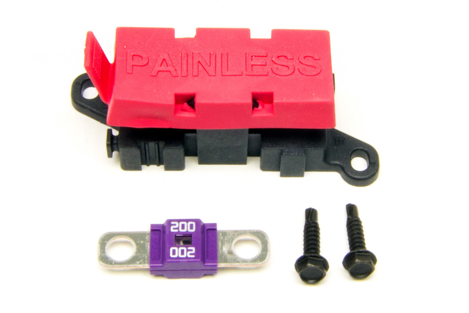 Painless Wiring Fuse Block - Single Circuit - In-line - 200 Amps - Fuse Included - Kit 80003 product image