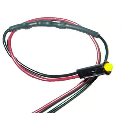 Painless Wiring Indicator Light - 1/8 in Od - Amber - Universal 80200 product image