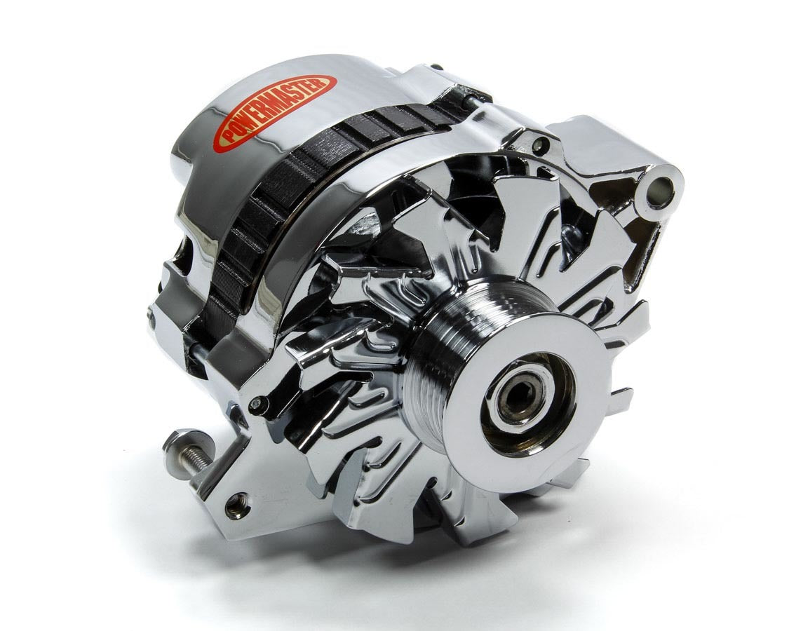 POWERMASTER 17802 GM TPI Chrome CS130 Alternator, 105 Amp, 12V