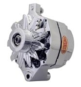 Powermaster 8-37100 Ford-Style 100 Amp Chrome Alternator with Smooth Aluminum Case