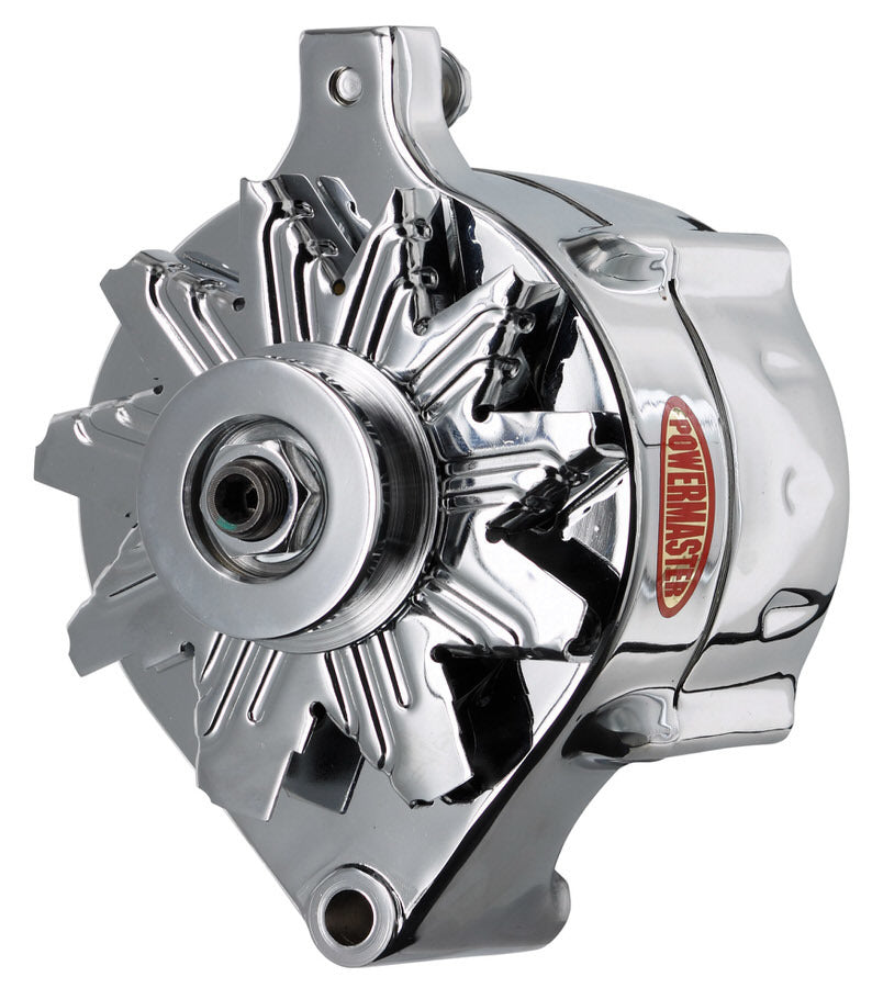 Powermaster 8-37141 Ford-Style Race Alternator, 150 Amp, 12-Volt, 1-Wire, Chrome