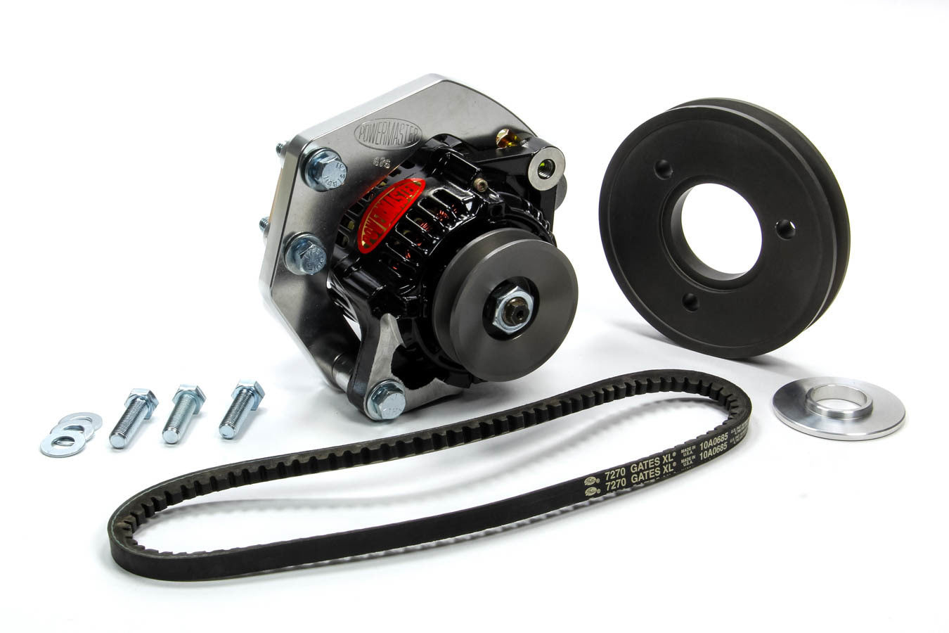 Powermaster 8-875 Pro Series Snug-Mount Alternator Kit for Small Block Chevy