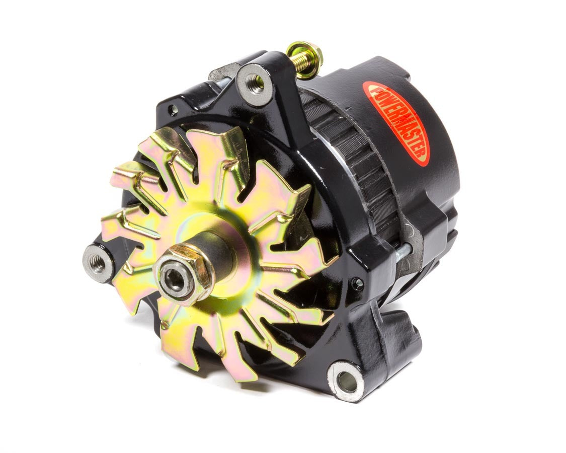 Powermaster 8072 100 Amp GM-Style CS121 Race Alternator, 12V, 1-Wire, Black