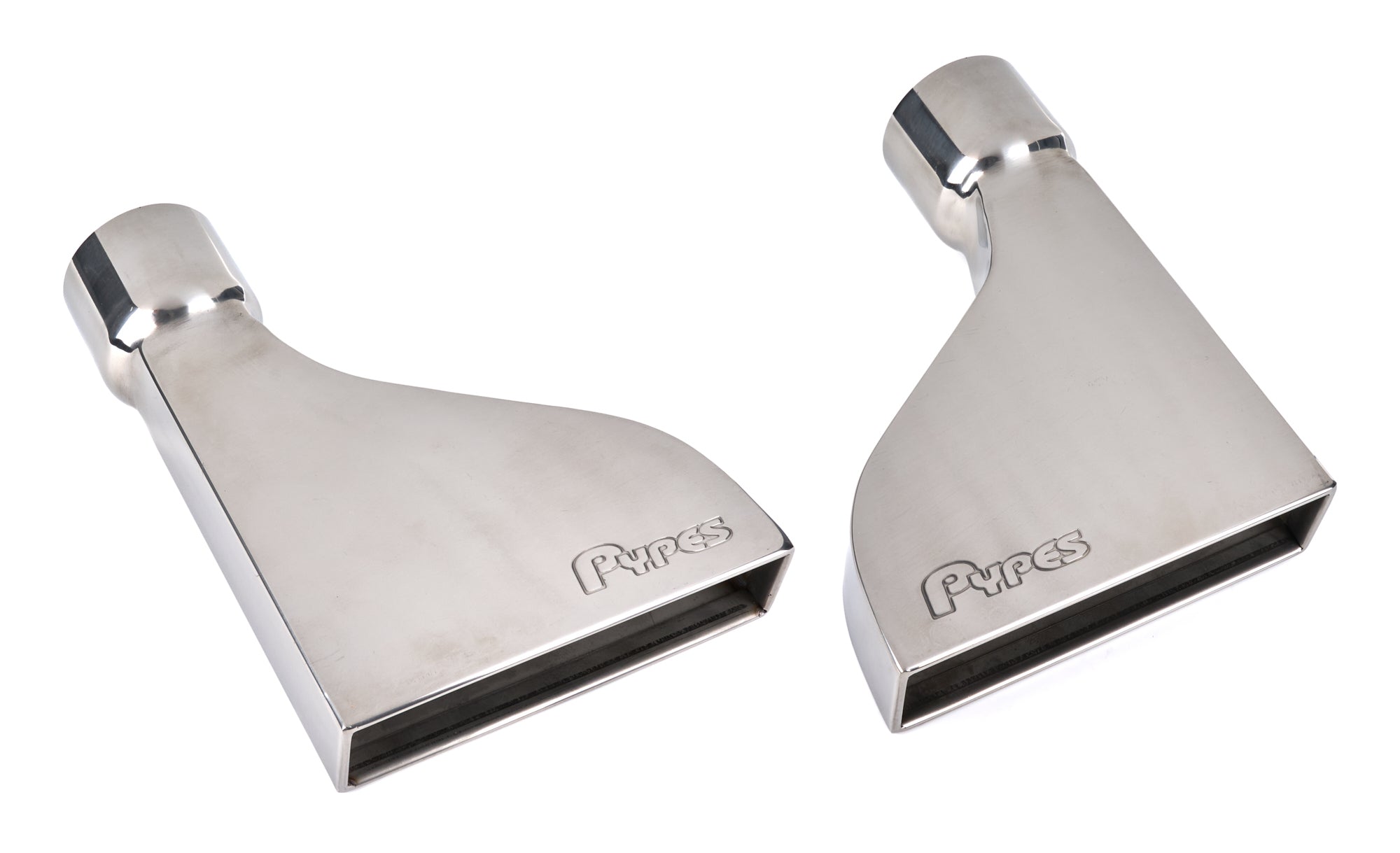 Pypes Performance Exhaust EVT36 3-Inch Slip-On Stainless Steel Exhaust Tips, Polished, Pair