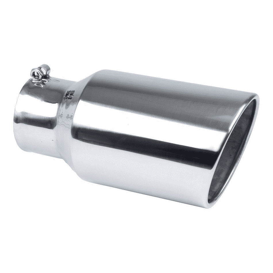 Pypes Performance Exhaust EVT406 Monster Exhaust Tip, 4-Inch Inlet to 6-Inch Outlet, 12-Inch Length