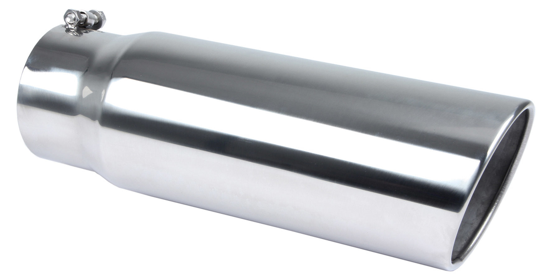Pypes Performance Exhaust EVT506-18 Monster Clamp-On Exhaust Tip, 5-Inch Inlet, 6-Inch Outlet, 18-Inch Length