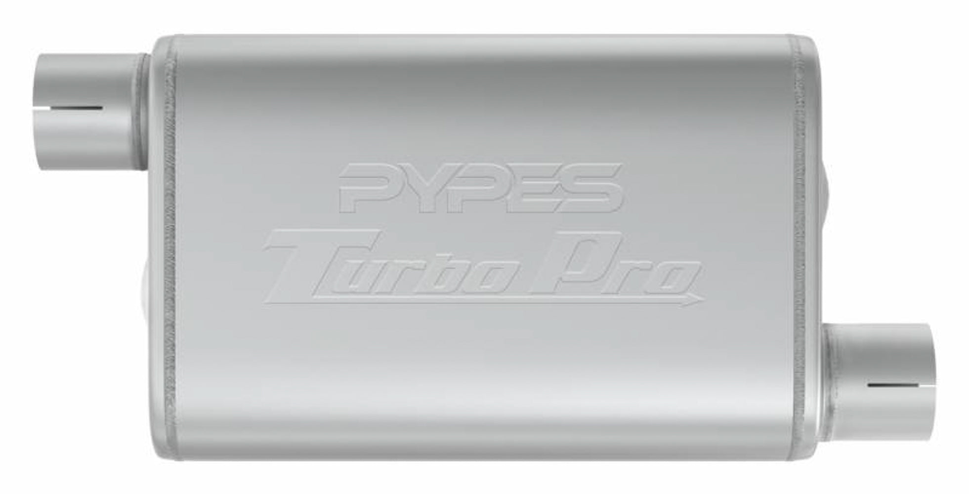 Pypes Performance Exhaust MVT16 Turbo Pro Muffler, 3-Inch Offset Inlet and Outlet