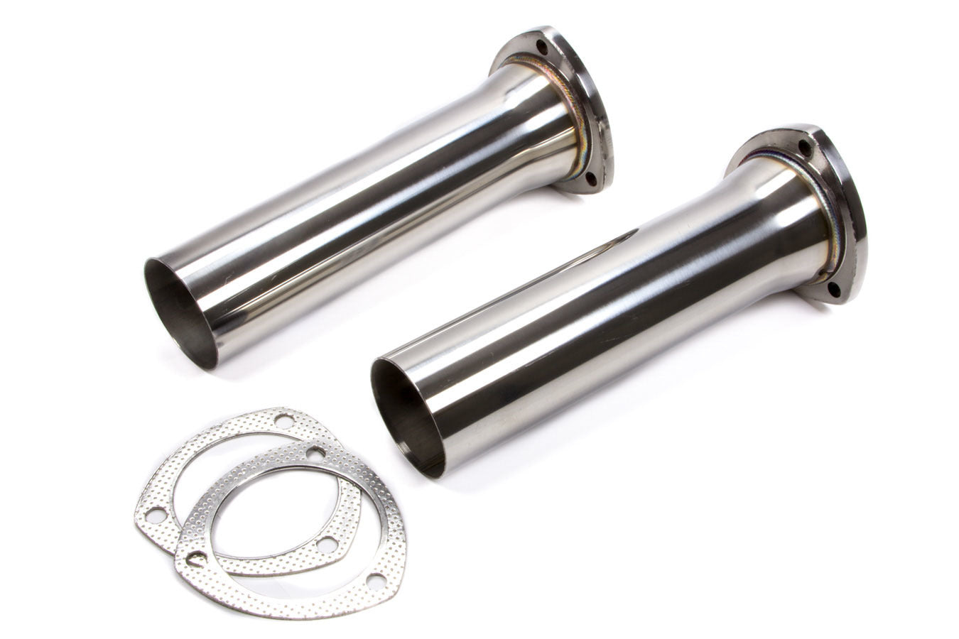 Pypes Performance Exhaust PVR13S Stainless Steel Collector Reducers, 3.5-Inch Inlet to 3-Inch Outlet, 3-Bolt Flange, Pair