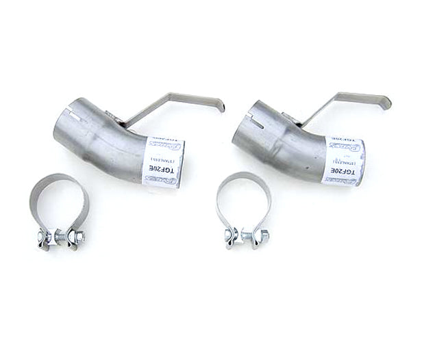 Pypes Performance Exhaust TGF20E Tailpipe Splitter Adapters for 2.5-Inch Exhaust, Pontiac Trans Am 1976-1981, Pair