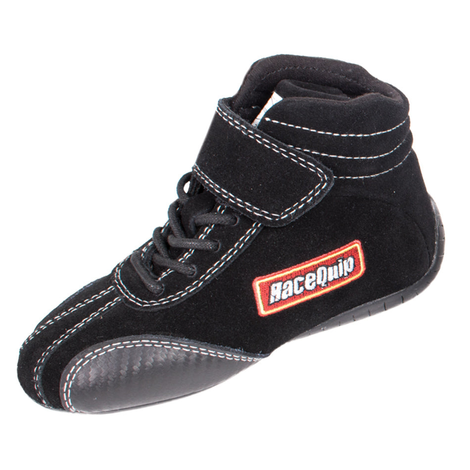 Racequip 30400908RQP Shoe Ankletop Black Kids Size 8 SFI 3.3 5