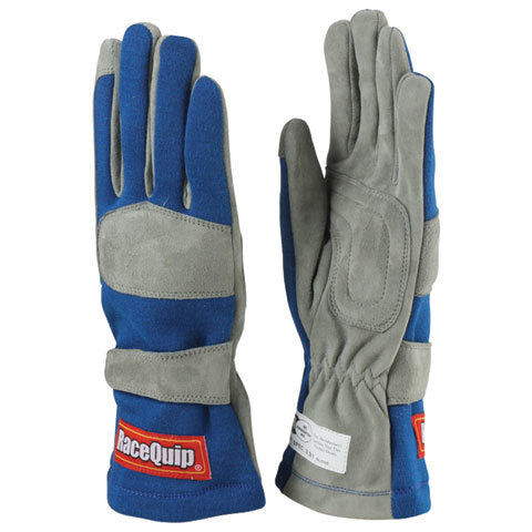 Racequip 351023RQP Gloves Single Layer Medium Blue SFI